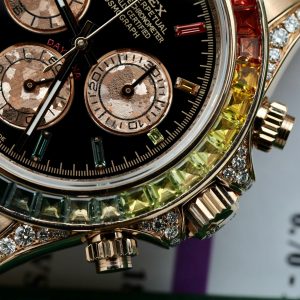 Rolex Daytona Rainbow 116595RBOW Real Gold 18K & Natural Diamonds Gemstone 40mm (12)