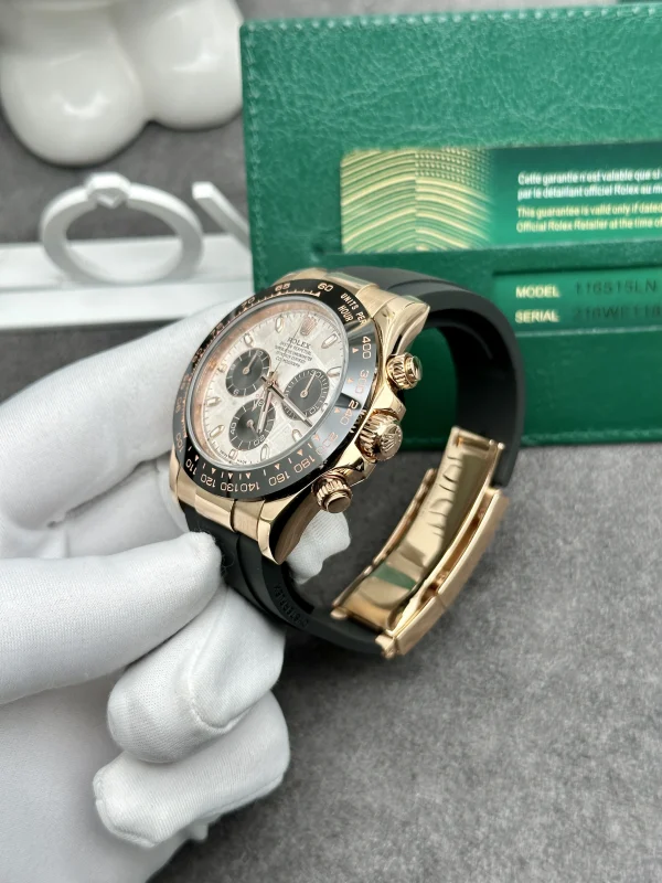 Rolex Daytona Real Gold 18K Customs Meteorite Dial Best Replica 40mm (1)