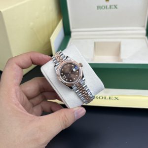 Rolex Lady DateJust Best Replica Watch Chocolate Dial 28mm (1)