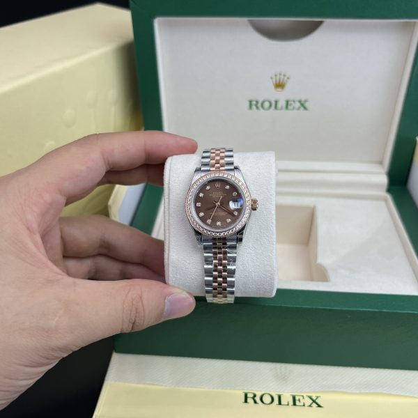 Rolex Lady DateJust Chocolate Dial Best Replica Watch Women's 28mm (2)