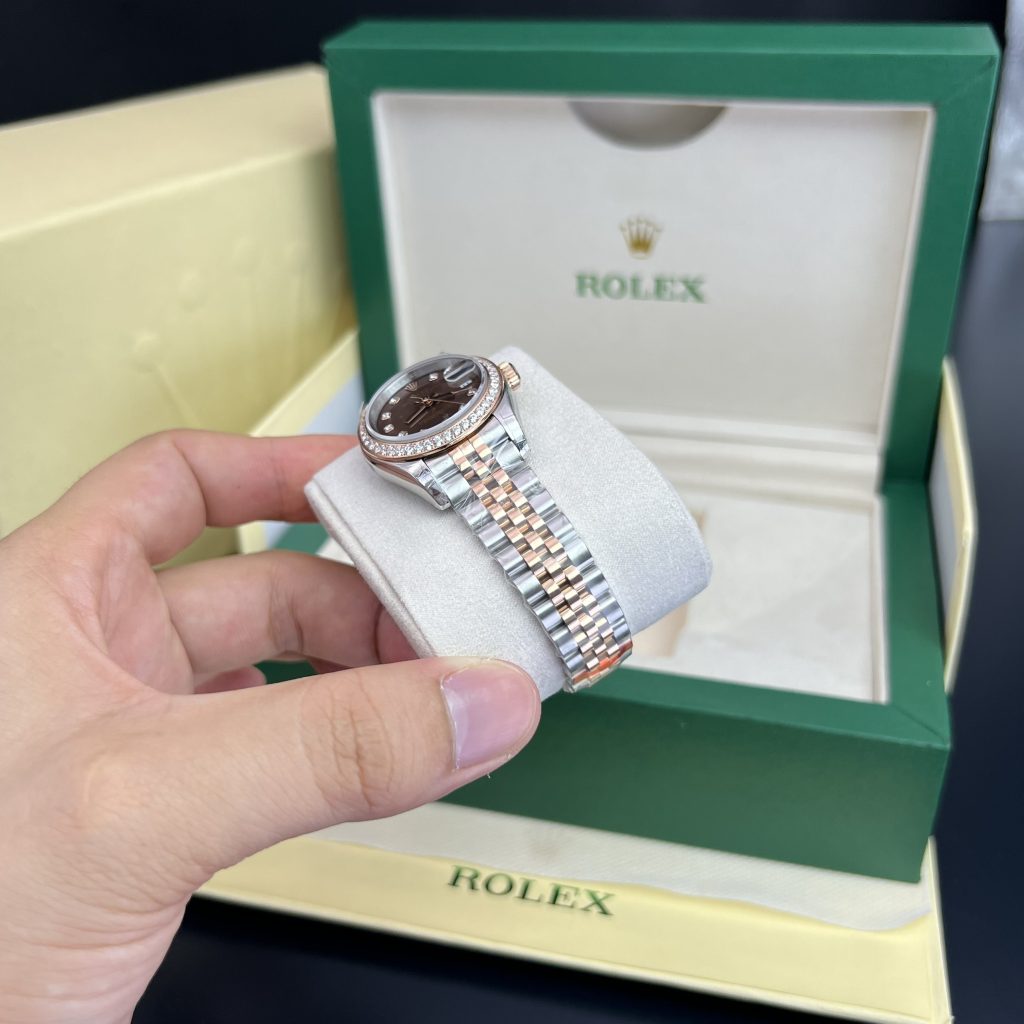 Rolex Lady DateJust Chocolate Dial Best Replica Watch Women's 28mm (5)