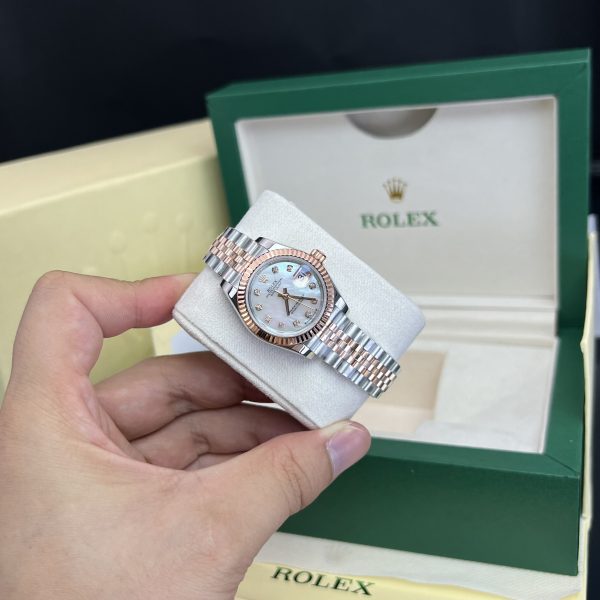 Rolex Lady DateJust Mother Of Pearl Dial Best Replica Watch 28mm (3)