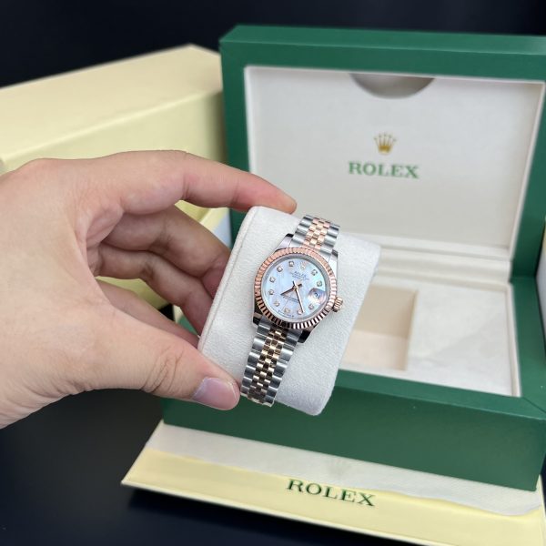 Rolex Lady DateJust Mother Of Pearl Dial Best Replica Watch 28mm (3)