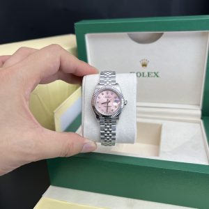 Rolex Lady DateJust Pink Dial Best Replica Watch Women's 28mm (5)