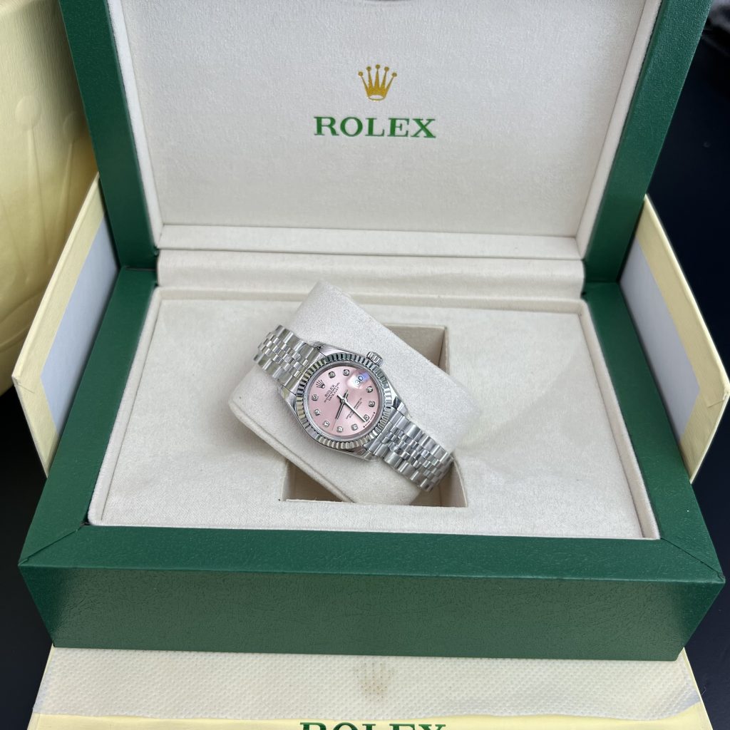 Rolex Lady DateJust Pink Dial Best Replica Watch Women's 28mm (5)