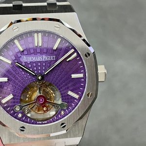 Audemars Piguet Royal Oak 26522ST Tourbillon Purple Dial Best Replica 41mm (5)