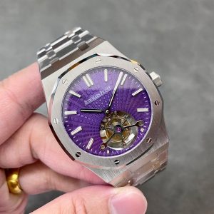 Audemars Piguet Royal Oak 26522ST Tourbillon Purple Dial Best Replica 41mm (5)