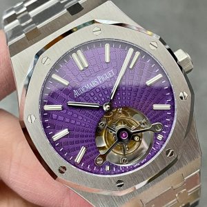 Audemars Piguet Royal Oak 26522ST Tourbillon Purple Dial Best Replica 41mm (5)