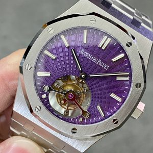 Audemars Piguet Royal Oak 26522ST Tourbillon Purple Dial Best Replica 41mm (5)