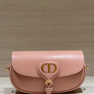 Dior Boby Womens Replica Bags Cowhide Pink 21x12x5cm (2)