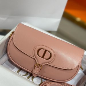 Dior Boby Womens Replica Bags Cowhide Pink 21x12x5cm (2)