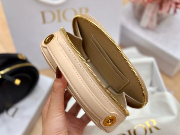 Dior CD Signature Oval Replica Bags Beige Colored 18x11x6 (2)