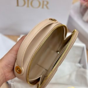 Dior CD Signature Oval Replica Bags Beige Colored 18x11x6 (2)