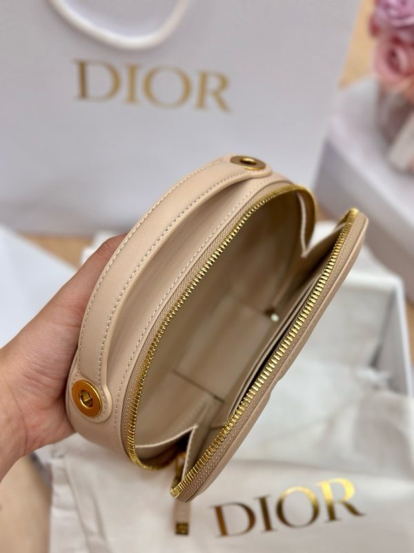 Dior CD Signature Oval Replica Bags Beige Colored 18x11x6 (2)