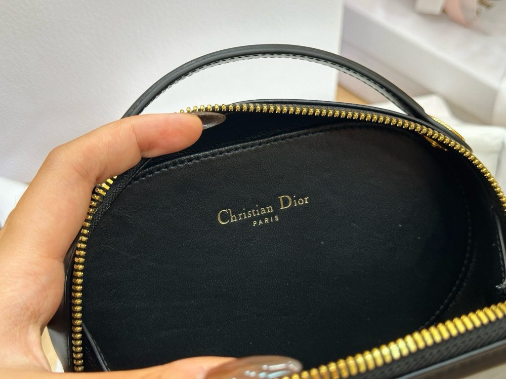 Dior CD Signature Oval Replica Bags Womens Black 18x11x6 (2)