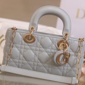 Dior Lady D-Joy Womens Replica Bags Gray 22x13x4cm (4)