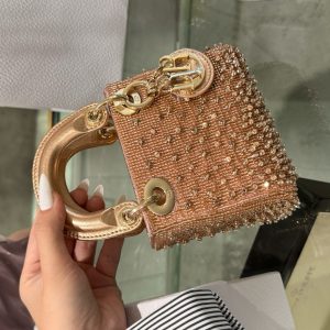 Dior Lady Mini Replica Bags Women Stone Engagement 12cm (2)