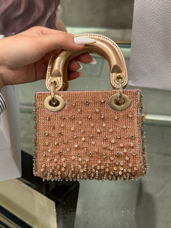 Dior Lady Mini Replica Bags Women Stone Engagement 12cm (2)