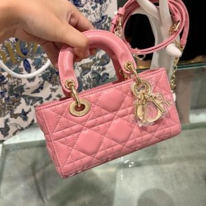 Dior Micro Lady D-Joy Womens Pink Replica Bags 16 (2)