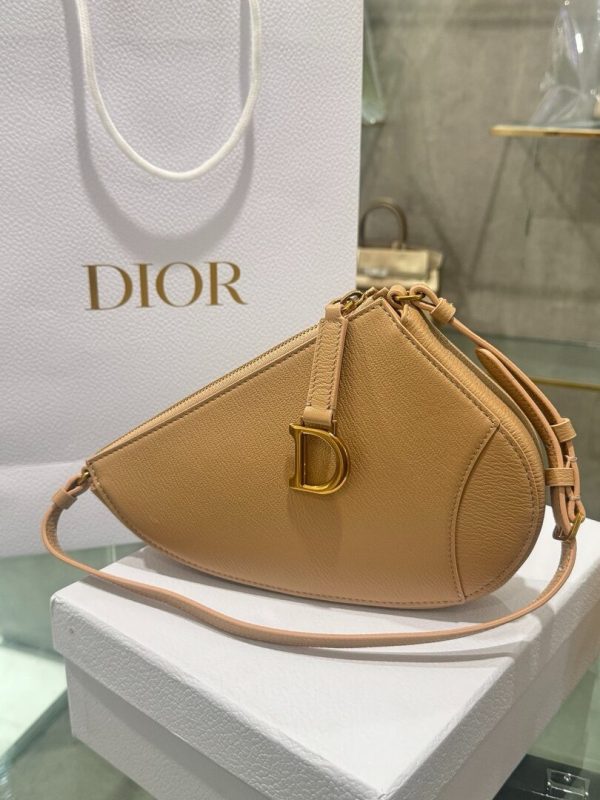 Dior Saddle Replica Bags Womens Brown Cowhide 20x15x4cm (2)