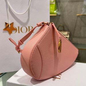 Dior Saddle Replica Bags Womens Cowhide Pink 20x15x4cm (2)