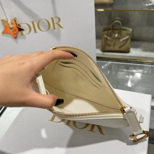 Dior Saddle Womens Replica Bags Cowhide White 20x15x4cm (2)