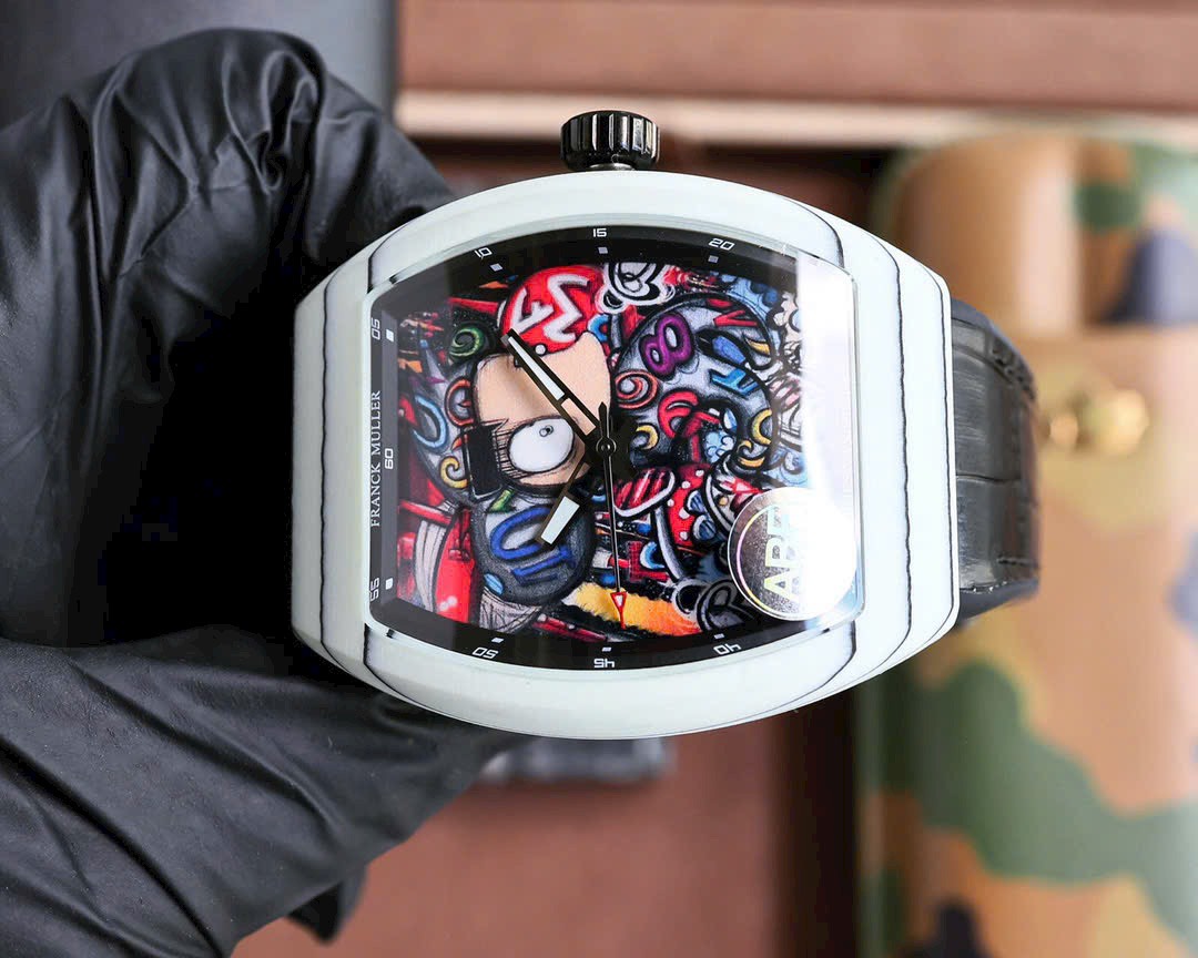Franck Muller V45 Loes Van Delft Carbon Best Replica Watches 45mm (1)