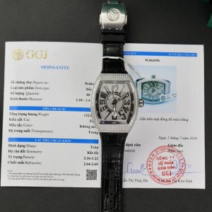 Franck Muller V45 SC DT Customs Moissanite Diamonds Best Replica 45mm (9)
