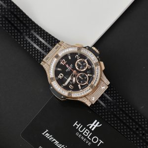 Hublot Big Bang King Gold Diamonds Pave Chronograph Fake Watch 44mm (2)