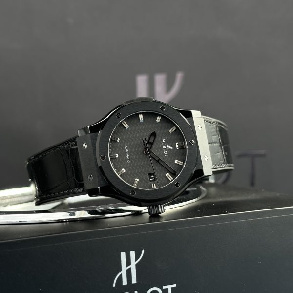 Hublot Classic Fusion Ceramic Black Movement SW300 Best Replica JJZ 42mm