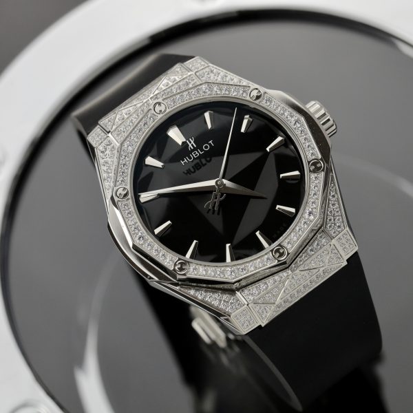 Hublot Orlinski Titanium Pave Diamonds Best Replica Watch HBF 40mm (2)