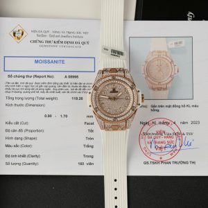 Hublot Replica Watch Customs Full Moissanite Diamonds Big Bang One Click 39mm (1)