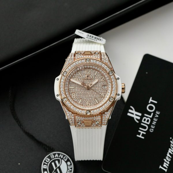 Hublot Replica Watch Customs Full Moissanite Diamonds Big Bang One Click 39mm (1)