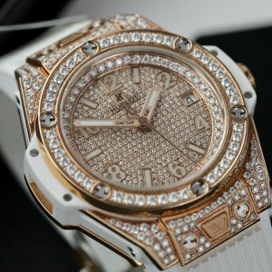 Hublot Replica Watch Customs Full Moissanite Diamonds Big Bang One Click 39mm (1)