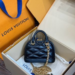Louis Vuitton LV Alma Replica Bags Black Womens 18x12x8cm (2)