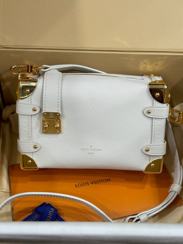 Louis Vuitton LV Side Trunk Replica Bags Womens White 18x12 (2)