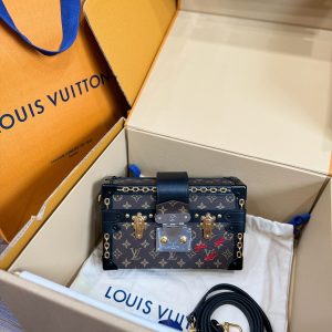 Louis Vuitton Petite Malle Monogram Womens Replica Bags 20x12x5cm (2)
