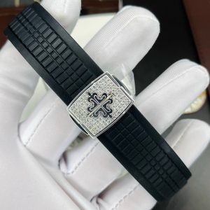 Patek Philippe Aquanaut 5167-300G Customs Moissanite Diamonds Best Replica 40mm (5)