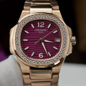 Patek Philippe Nautilus 7010R-013 Best Replica Watch Purple Dial 32mm (11)