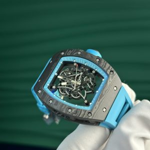 Richard Mille Best Replica Watch Carbon NTPT Blue Color ZF Factory (1)