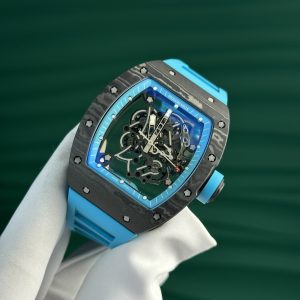 Richard Mille Best Replica Watch Carbon NTPT Blue Color ZF Factory (13)