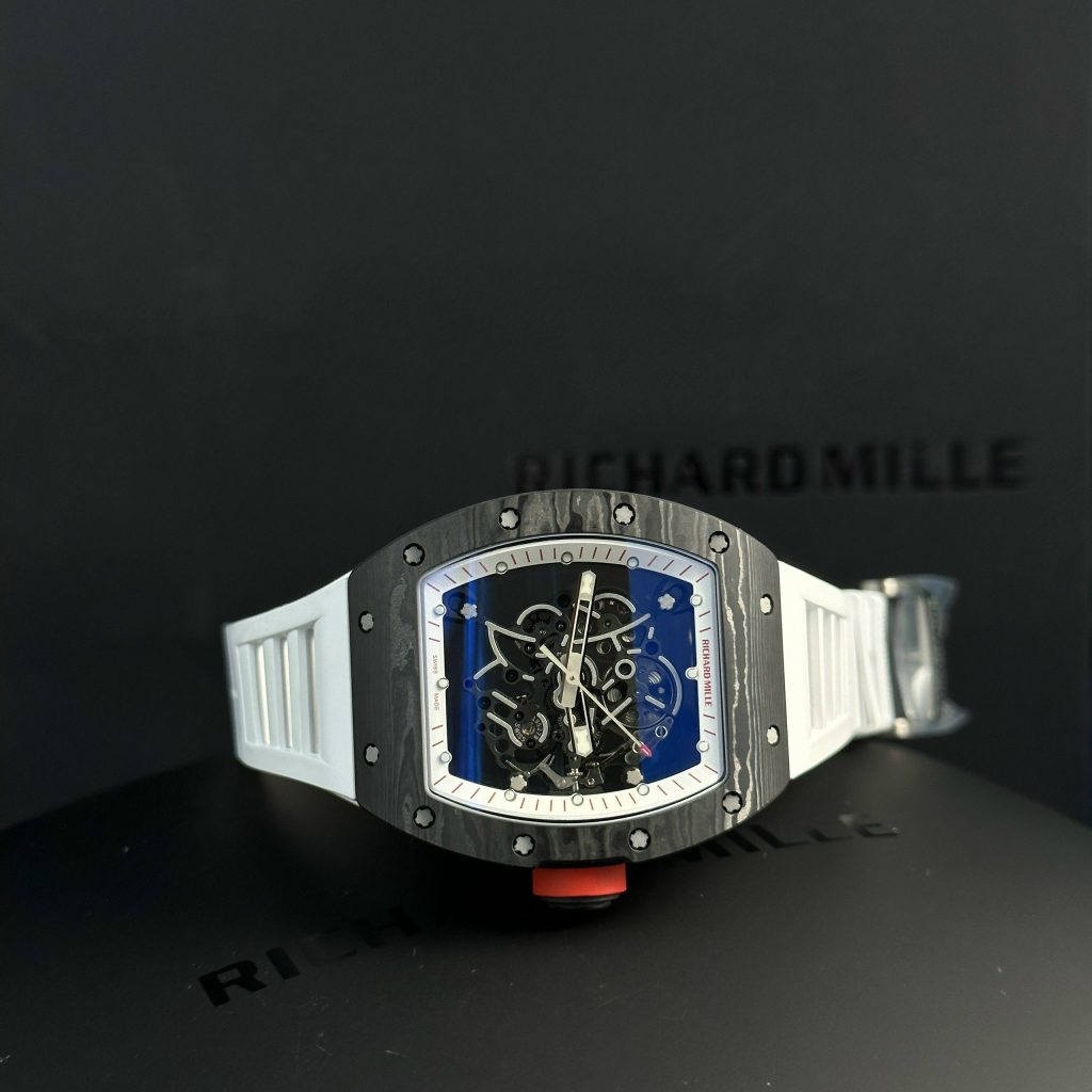 Richard Mille Best Replica Watch White Rubber Strap Carbon NTPT ZF Factory (13)