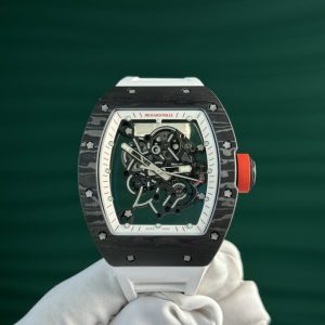 Richard Mille Best Replica Watch White Rubber Strap Carbon NTPT ZF Factory (13)