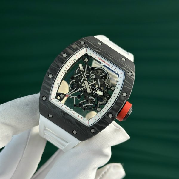 Richard Mille Best Replica Watch White Rubber Strap Carbon NTPT ZF Factory (13)