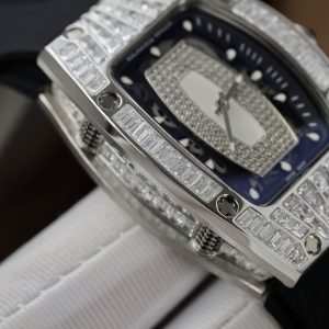 Richard Mille RM007 Customs CZ Stone Baguette Replica Watch 36mm (6)