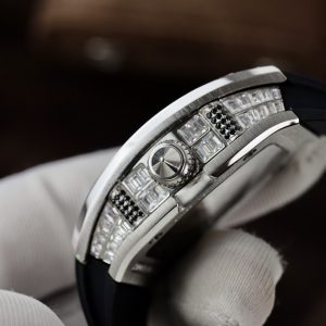 Richard Mille RM007 Customs CZ Stone Baguette Replica Watch 36mm (6)