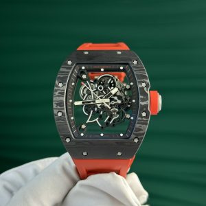 Richard Mille RM055 AN-TI Carbon NTPT Red Rubber Strap ZF Factory New (5)