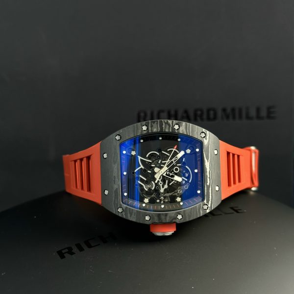 Richard Mille RM055 AN-TI Carbon NTPT Red Rubber Strap ZF Factory New (5)