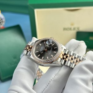 Rolex DateJust Best Replica Watch Gray Dial Women's Jubilee Strap 31mm (4)