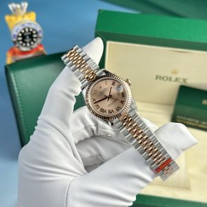 Rolex DateJust Best Replica Watch Pink Dial Women's Jubilee Strap 31mm (4)